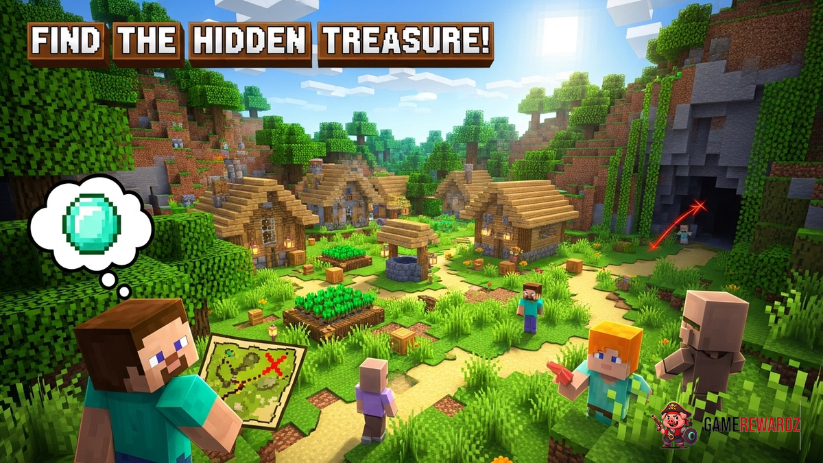 Minecraft&#039;s Secret Village: Find the Hidden Treasure!